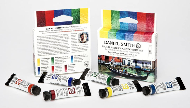 Daniel Smith Extra Fine Watercolor - Milind Mulick’s Master Artist, Set of 6, 5 ml Tubes