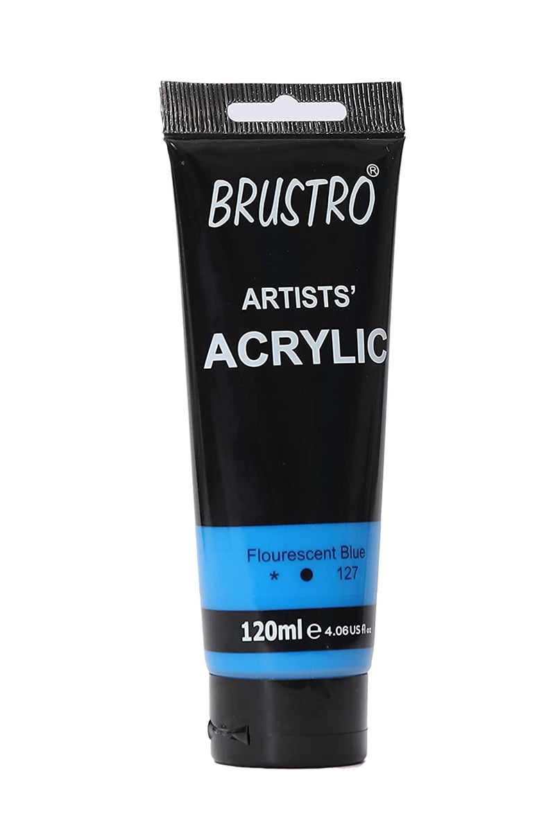 Brustro Arists' Acrylic 120ml Flourescent Blue