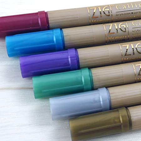 Zig Memory System - Metallic Calligraphy Pen Set