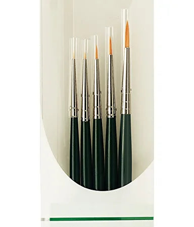 Da Vinci Series 4237 Nova Miniature 5PCS Art Brush Set for Spotting, Retouching or Detail Work with Brush Box