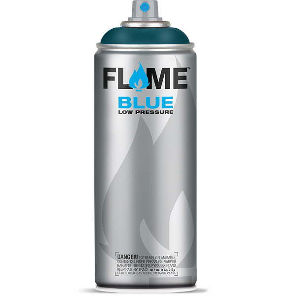 Flame Blue Low Pressure Acrylic Aqua Colour Graffiti Spray Paint - FB 618 (400ml)