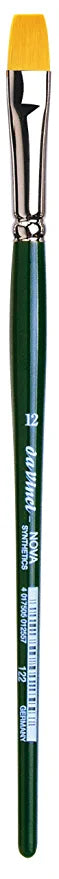 da Vinci Brushes Nova Series 122 Hobby Flat Synthetic Brush - Size 12