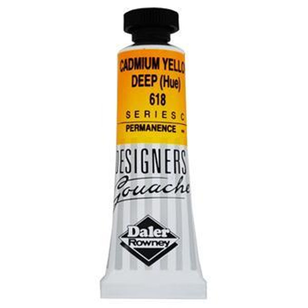 Daler Rowney Designers Gouache 15ml Cadmium Yellow Deep Hue (Pack of 1)