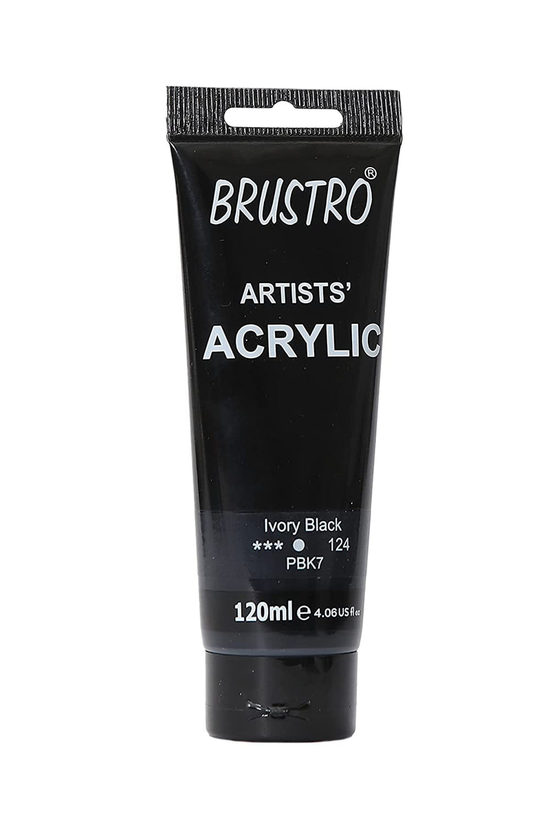 Brustro Artists Acrylic 120ml Ivory Black