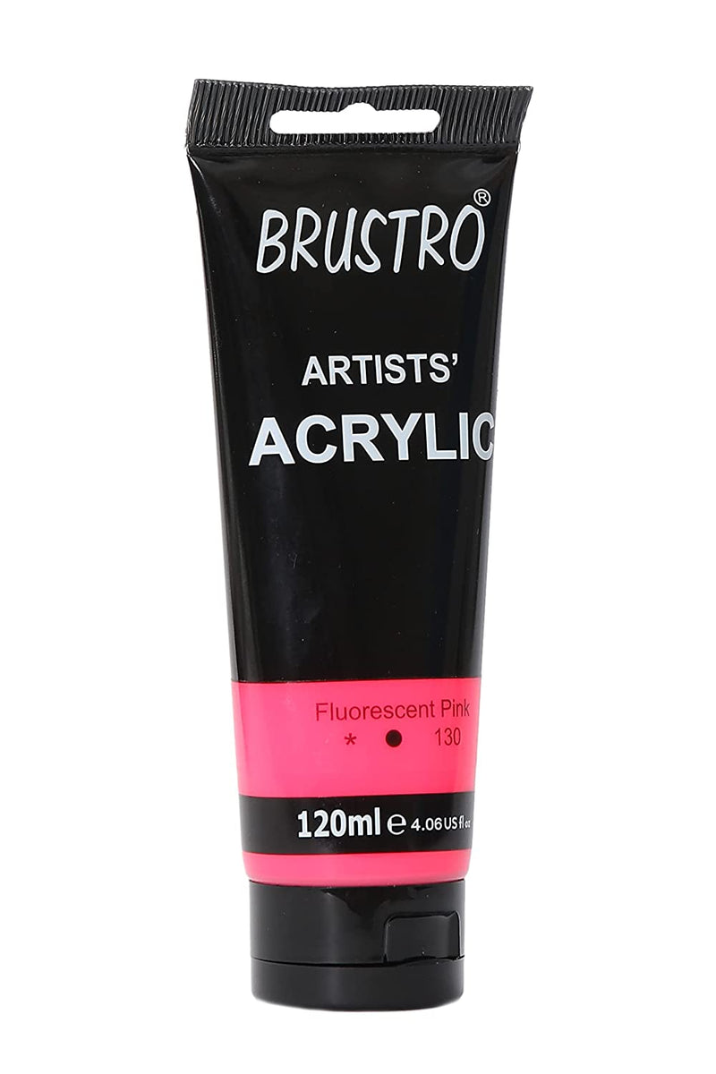 Brustro Arists' Acrylic 120ml Flourescent Pink