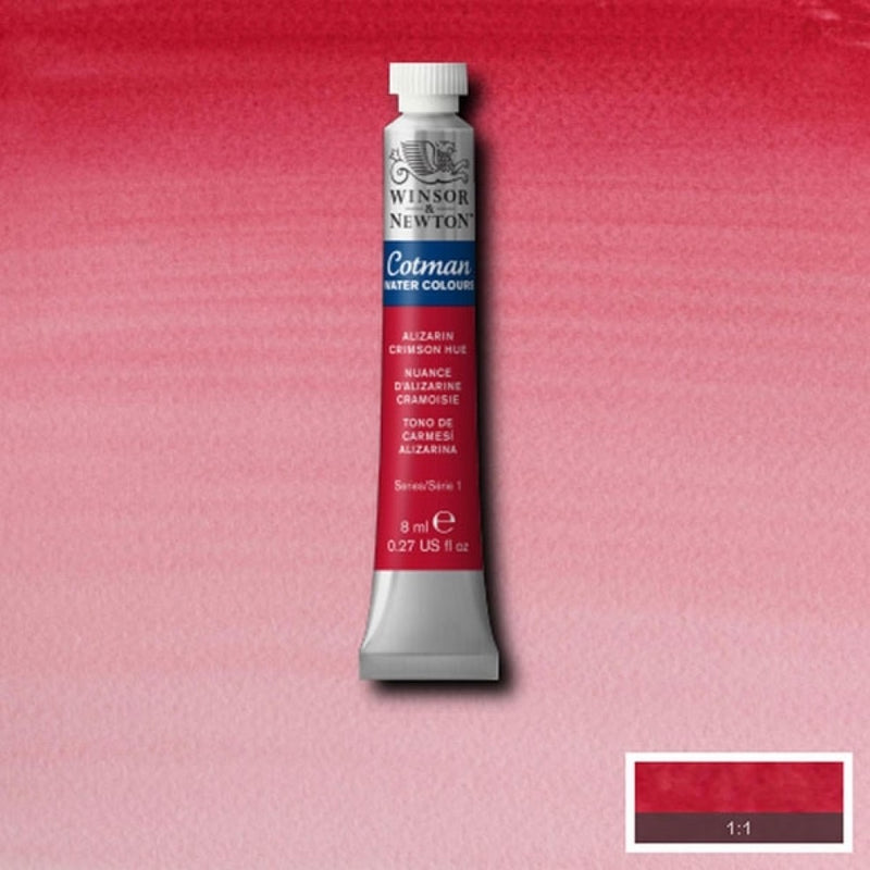 Winsor & Newton Cotman Water Colour 8 ML ALIZARINE CRIMSON HUE