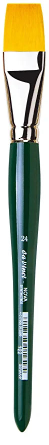 da Vinci Brushes Nova Series 122 Flat Synthetic Hobby Brush , Size 24 (122-24).