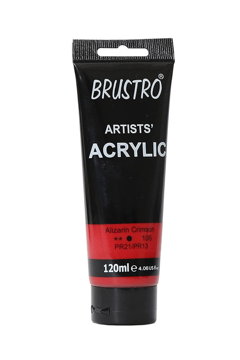 Brustro Artists Acrylic 120ml Alizarin Crimson