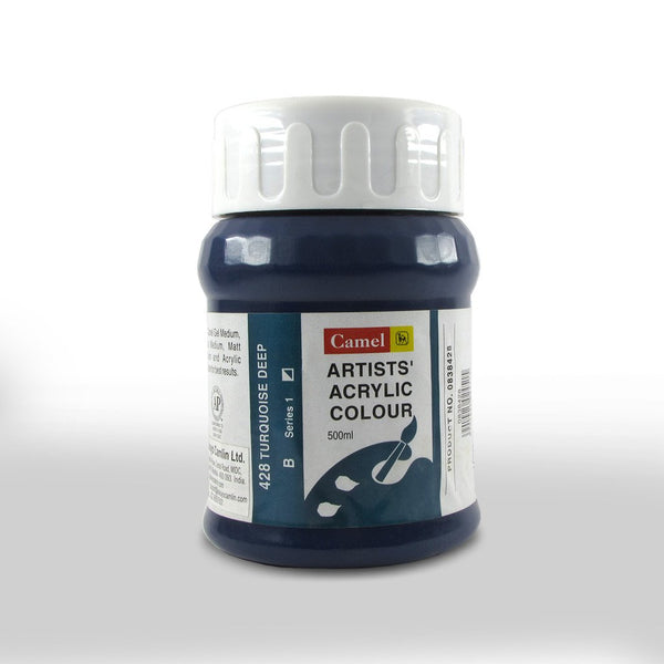 CAMEL ARTIST ACRYLIC COLOUR 500ML – Turquoise Deep
