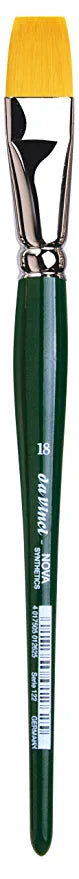 da Vinci Brushes Nova Series 122 Flat Synthetic Hobby Brush Size 18 (122-18).