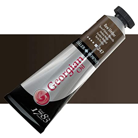 Daler-Rowney Georgian Oil Colour Metal Tube (225ml, Raw Umber-247) Pack of 1