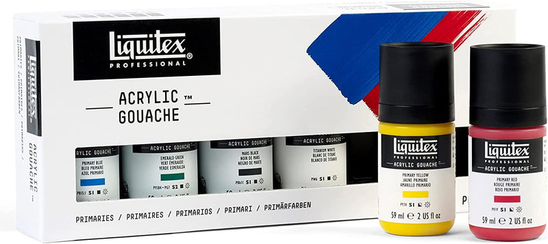 Liquitex Professional Primaries Set Acrylic Gouache Set - 6 x 59ml