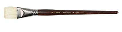 Brustro Artists Bristlewhite Flat Brush Series 1008 - Brush No. 16 (for Oil & Acrylic)