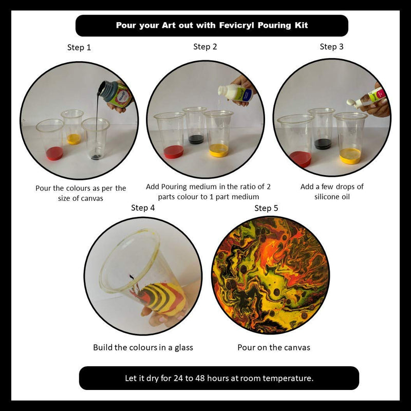 PIDILITE Fevicryl Acrylic Fluid Pouring Kit