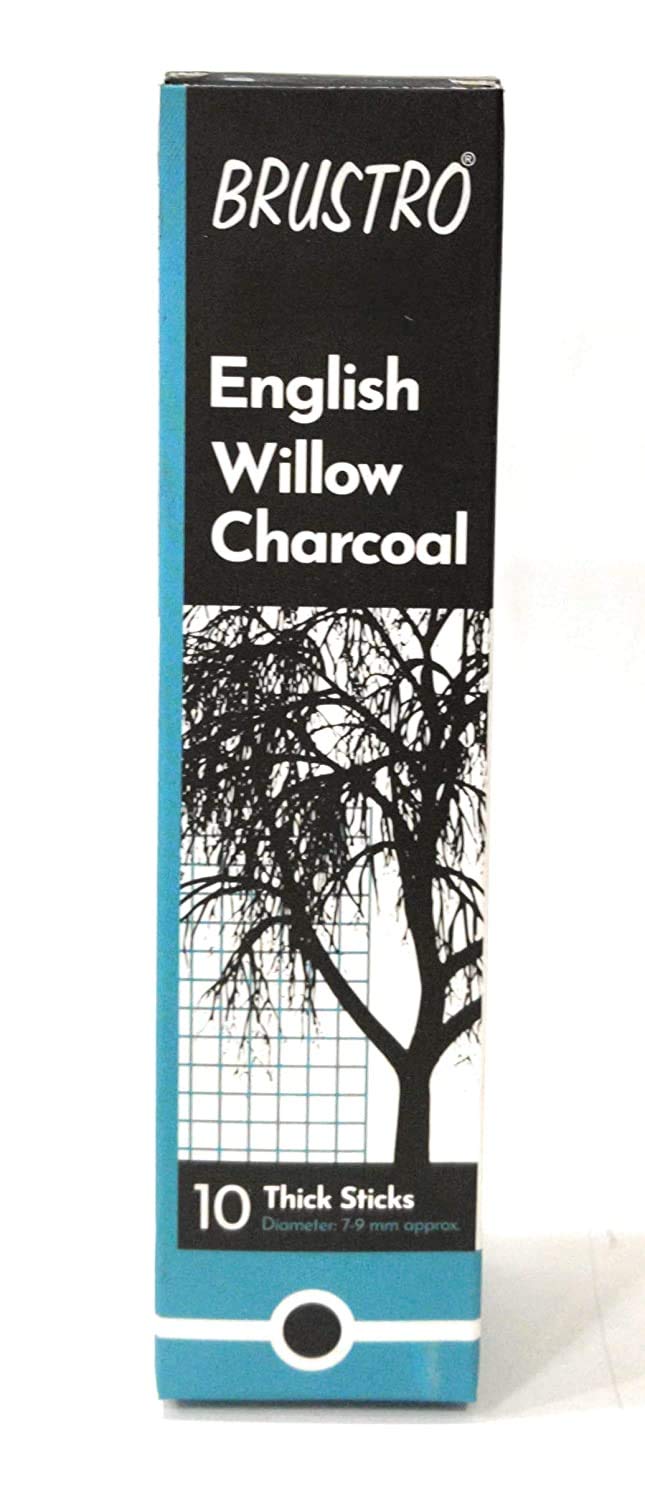 Brustro English Willow Charcoal Thick (10 Sticks)