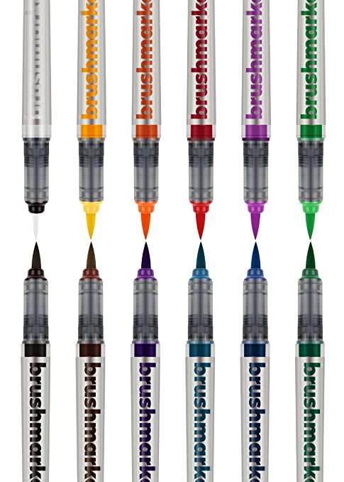 Karin Brushmarker Junior 11 Basic Colours + Blender Set