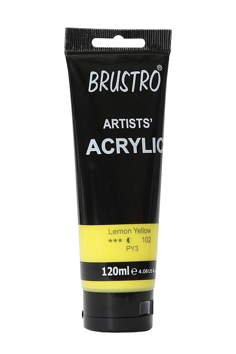 Brustro Artists Acrylic 120ml Lemon Yellow