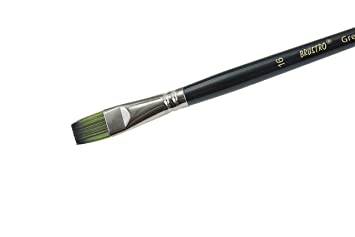 Brustro Artists Greengold Acrylic Brush Flat Series 1800 - Size - 16