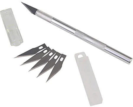 Asint Cutting Mat A2 with Detail Knife- Crafts Steel Knife Cutter Tool with 5 Blades