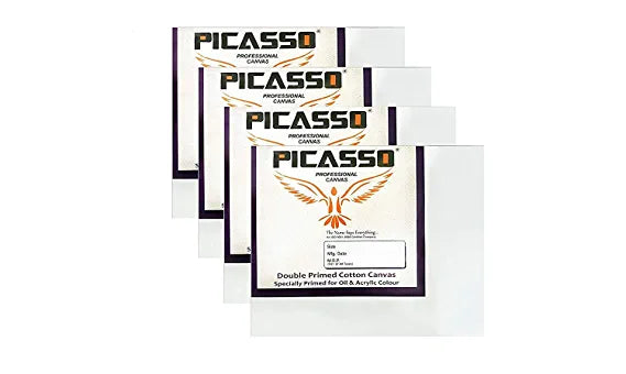 Picasso Artist Canvas Board (18inch x 24inch ( Pack of 3 )), WHITE