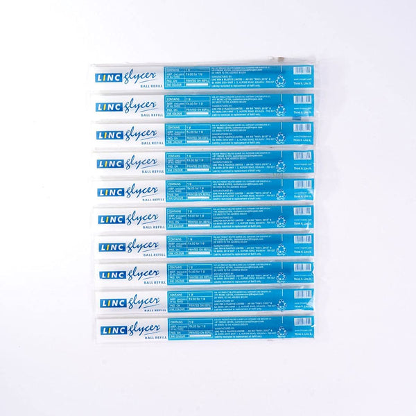 Linc Glycer 0.6mm Ball Pen Refills (Blue Ink, Pack of 20)