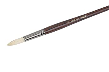 Brustro Artists Bristle White Round Brush Series 1008 - Brush No. 12