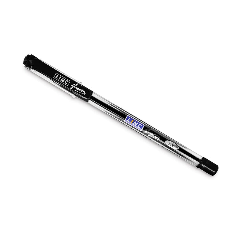 LINC Glycer Lightweight Ball Pen Jar (Black, Jar of 35 Pens)