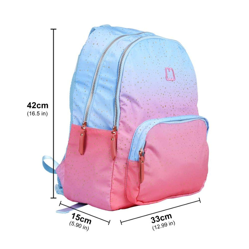Linc Marshmallow Degrade Blue 16.5 Inch Casual Backpack - 63465