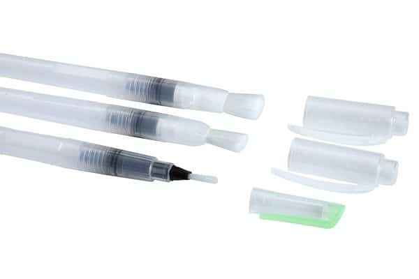 Brustro Aqua Squeeze Leak Proof Watercolor Brush Pen Flat – Assorted (Small ,Medium & Large Tips)