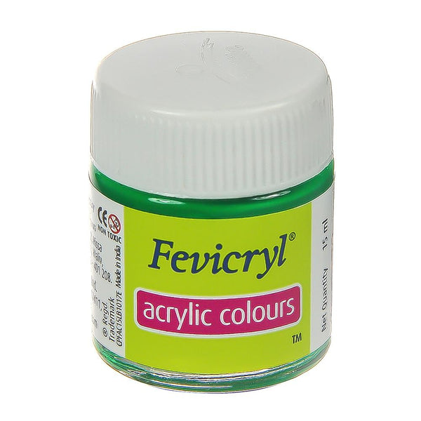 Fevicryl Fabric Acrylic Colour 15ml No-12 Light Green, Pack of 2