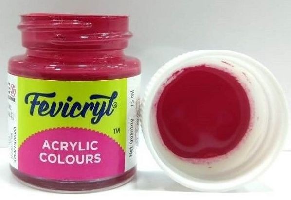 Fevicryl Fabric Acrylic Colour 15 ml No-13 Magenta, Pack of 2