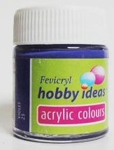 Fevicryl Fabric Acrylic Colour 15ml No-25 Violet, Pack of 2