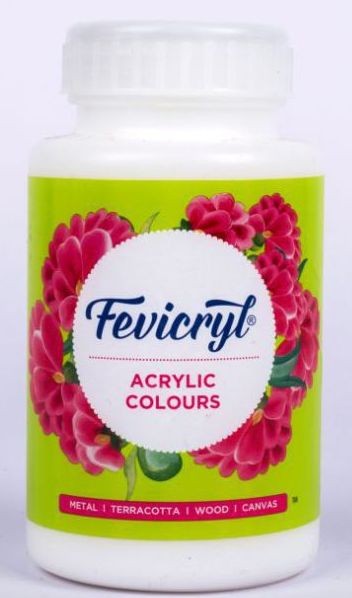 Fevicryl Fabric Acrylic Colour 500ml No-27 White