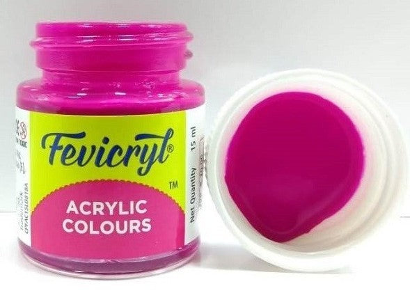 Fevicryl Fabric Acrylic Colour 15 ml No-64 Deep Brilliant Purple, Pack of 2