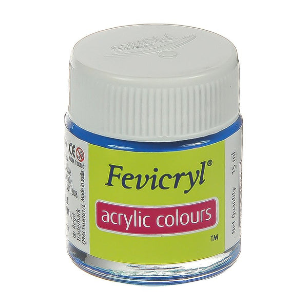 Fevicryl Fabric Acrylic Colour 15 ml No-32 Cerulean Blue, Pack of 2