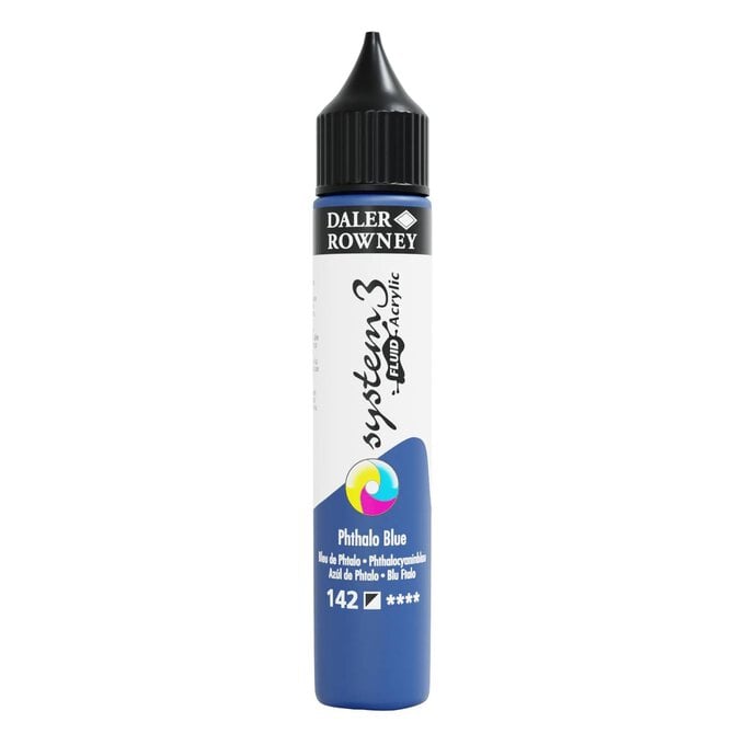 Daler Rowney System3 Fluid 29.5ML Phthalo Blue (Pack of 1)