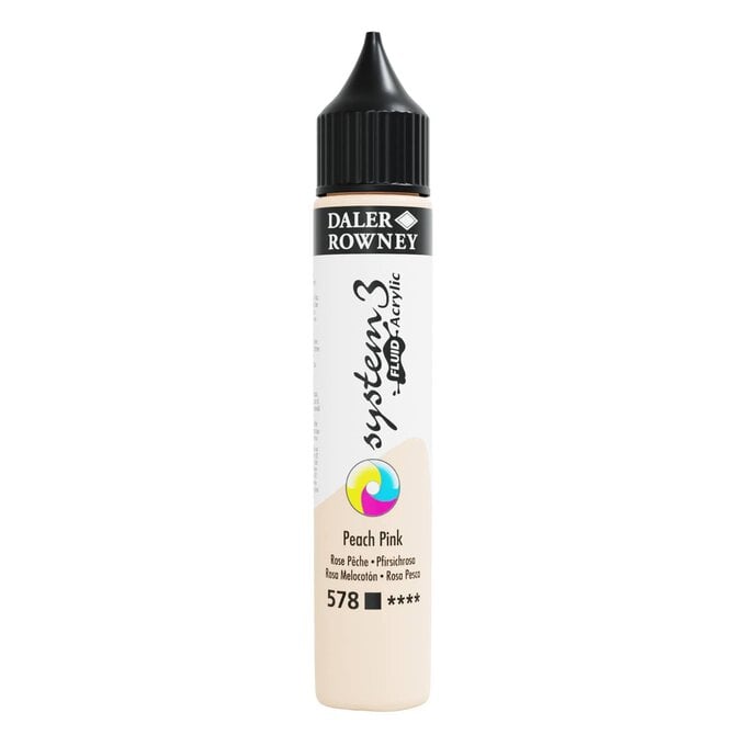 Daler Rowney System3 Fluid 29.5ML Peach Pink (Pack of 1)