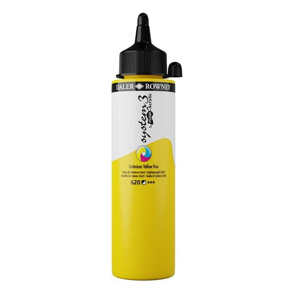 Daler Rowney System3 Fluid 250 ML Cadmium Yellow Hue (Pack of 1)
