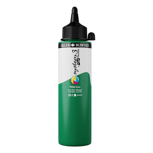 Daler Rowney System3 Fluid 250 ML Phthalo Green (Pack of 1)