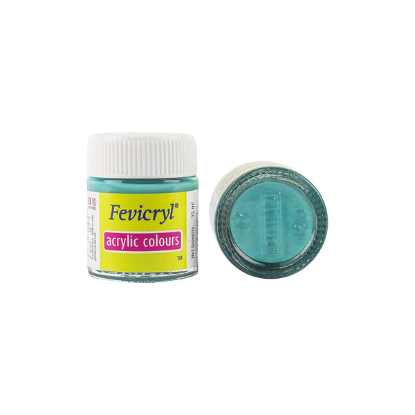 Fevicryl Acrylic Colour 15 ml Teal Blue-68, Pack of 2