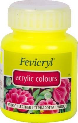 Fevicryl Acrylic Colour 100 ml No-011 Neon Yellow