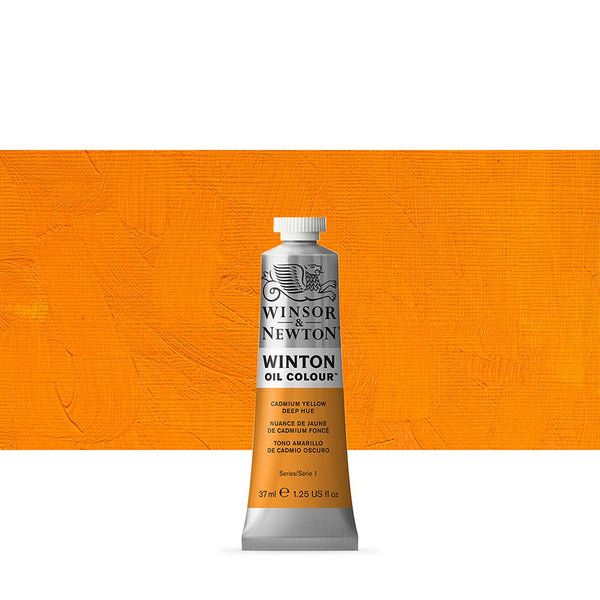 Winsor & Newton Winton Oil Colour Tube, 37ml, Cadmium Yellow Deep Hue