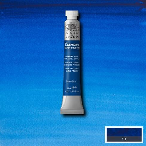 Winsor & Newton Cotman Water Colour 8ML INTENSE BLUE (Phthalo Blue)