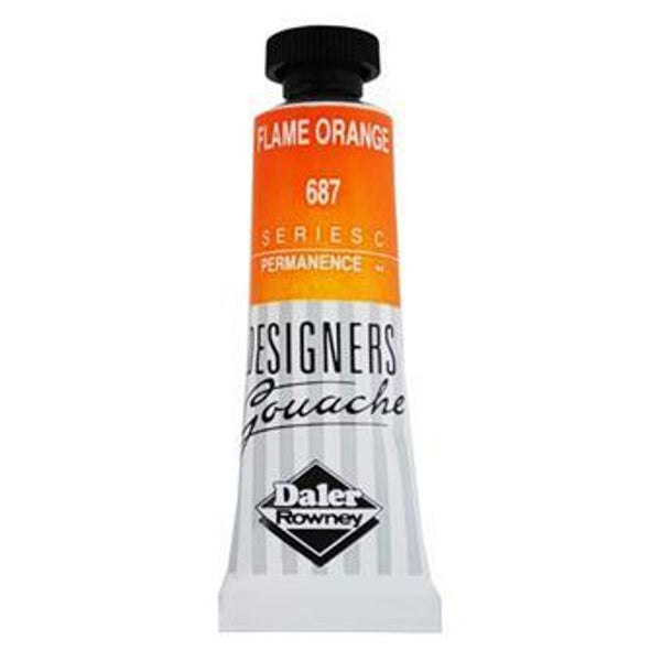Daler Rowney Designers Gouache 15ml Flame Orange (Pack of 1)