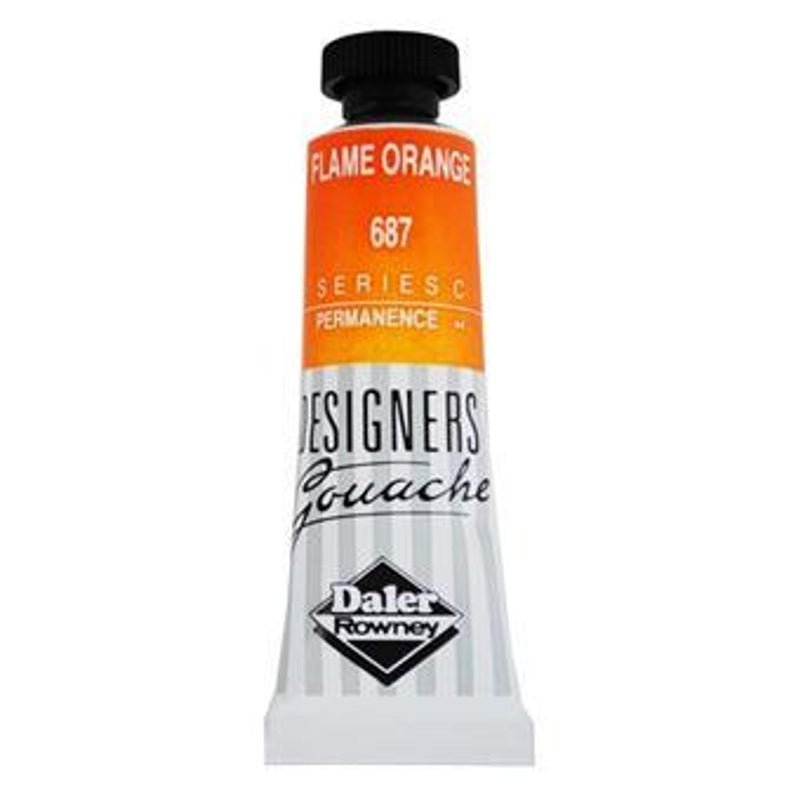 Daler Rowney Designers Gouache 15ml Flame Orange (Pack of 1)