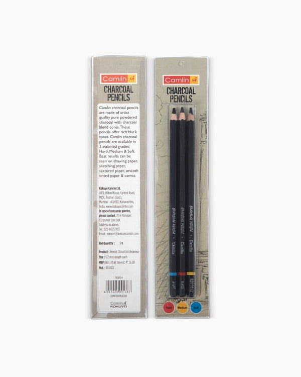 GETHPEN Professional White Charcoal Pencils Set - 6 Nepal
