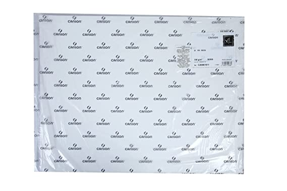 Canson XL Mix-Media 300 GSM Medium Grain 50 x 65 cm Paper Sheets(White, 25 Sheets)