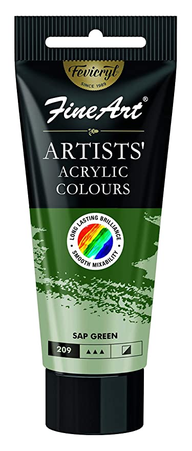 FEVICRYL Fine Art Artists Acrylic Colours 40ML Sap Green 209
