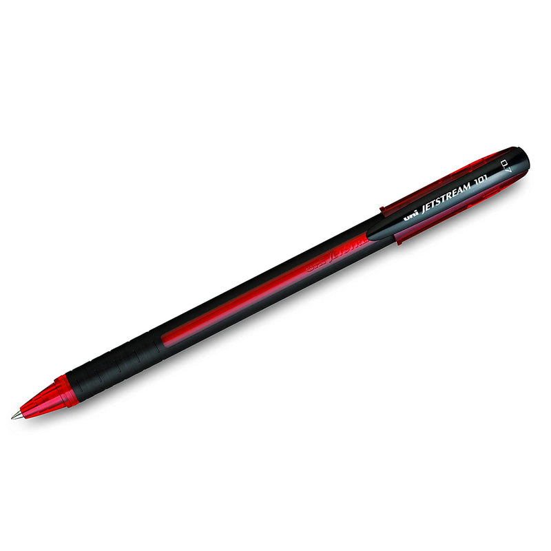 Uniball SX-101 Jetstream Roller Ball Pen (0.7mm, Red Ink, Pack of 2)