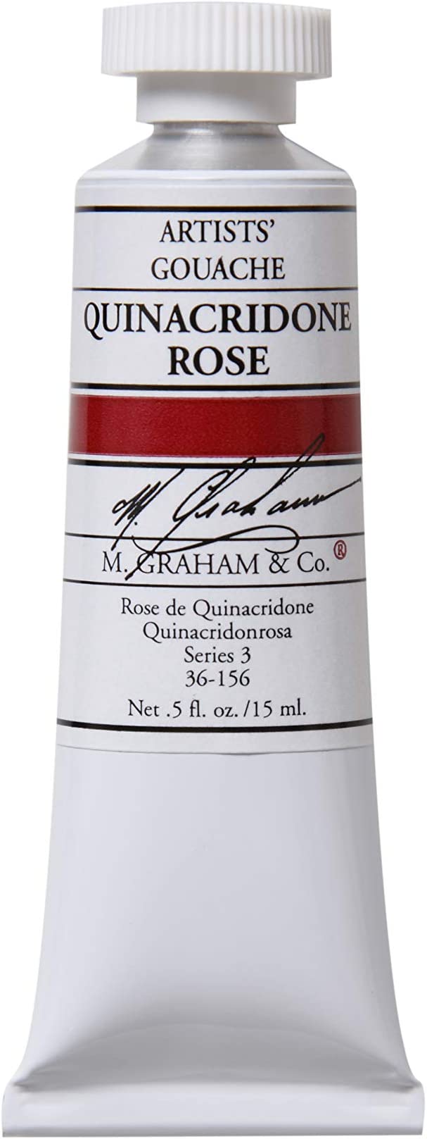 M. Graham 1/2-Ounce Tube Gouache Paint, Quinacridone Violet, Spectrum